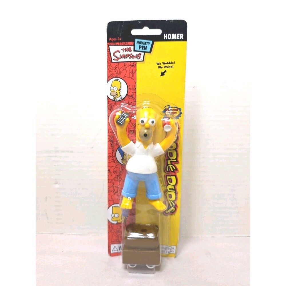 New Old Stock The Simpsons Doodle Dudes Novelty Pen Homer Simpson 2005